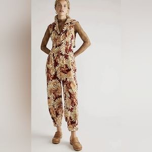 Free People Shasta Printed Corduroy Jumpsuit
